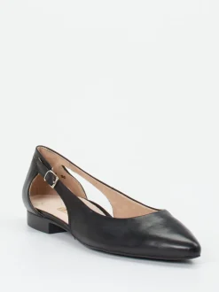 Paul Green – Slingback-Ballerinas aus Kalbleder Schwarz