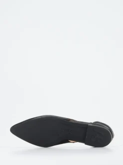 Paul Green – Slingback-Ballerinas aus Kalbleder Schwarz