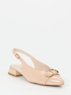Paul Green – Slingpumps aus Lackleder in Rosébeige