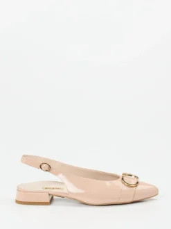 Paul Green – Slingpumps aus Lackleder in Rosébeige