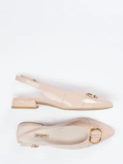 Paul Green – Slingpumps aus Lackleder in Rosébeige