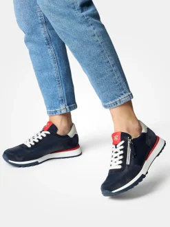 Paul Green – Sneaker aus Kalbleder Dunkelblau