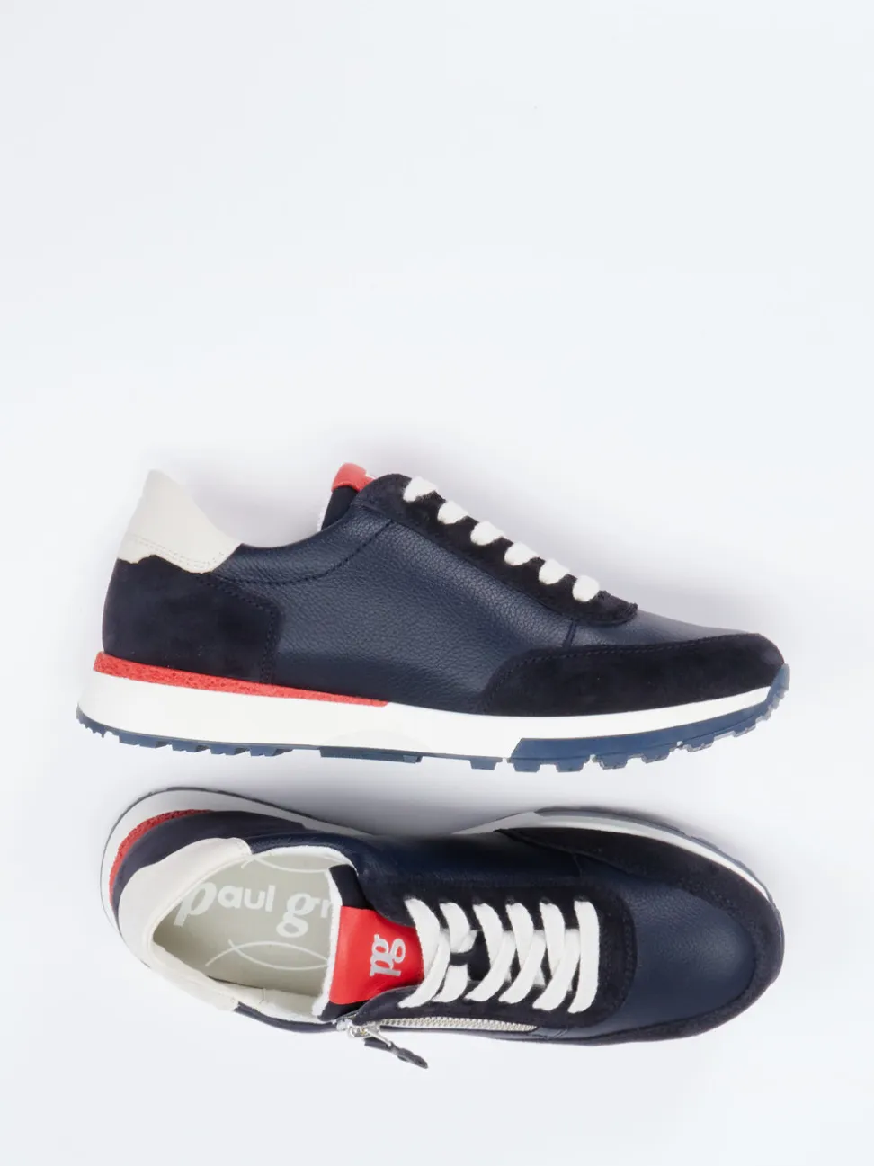Paul Green – Sneaker aus Kalbleder Dunkelblau