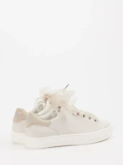 Paul Green – Sneaker aus Kalbleder cremeweiß