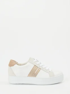 Paul Green – Sneaker aus Kalbleder mit Glitzereffekt