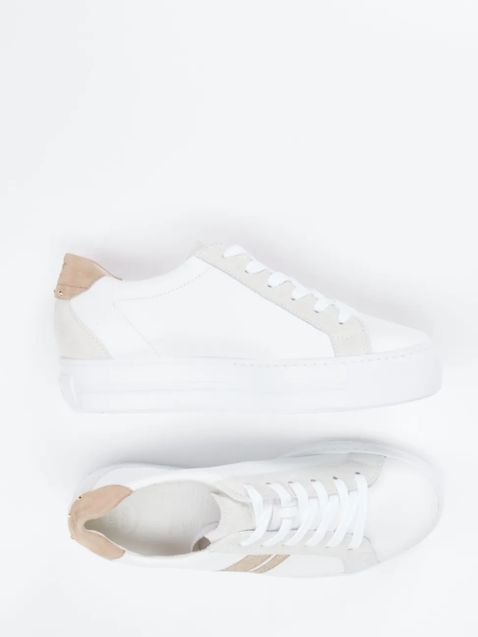 Paul Green – Sneaker aus Kalbleder mit Glitzereffekt