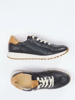 Paul Green – Sneaker aus Kalbleder in Schwarz