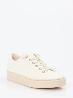 Paul Green – Sneaker aus Kalbleder cremeweiß