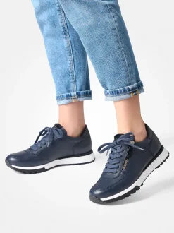 Paul Green – Sneaker aus Kalbleder Dunkelblau