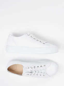 Paul Green – Sneaker aus Kalbleder in Weiß