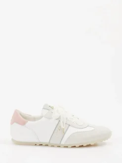 Paul Green – Sneaker aus Leder-Mix in Offwhite