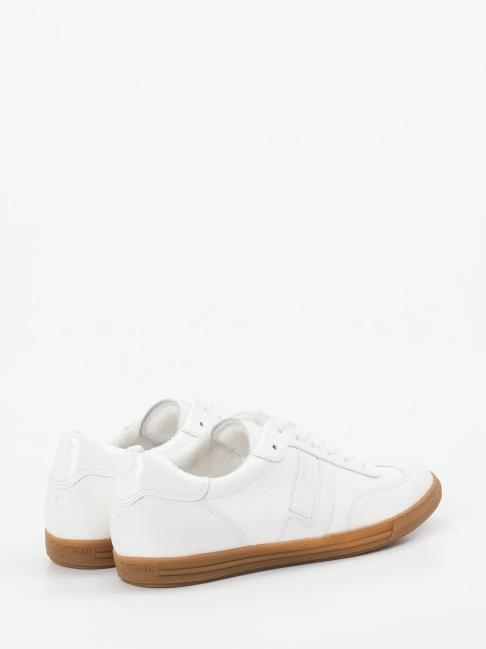 Paul Green – Sneaker aus Lackleder in Weiß