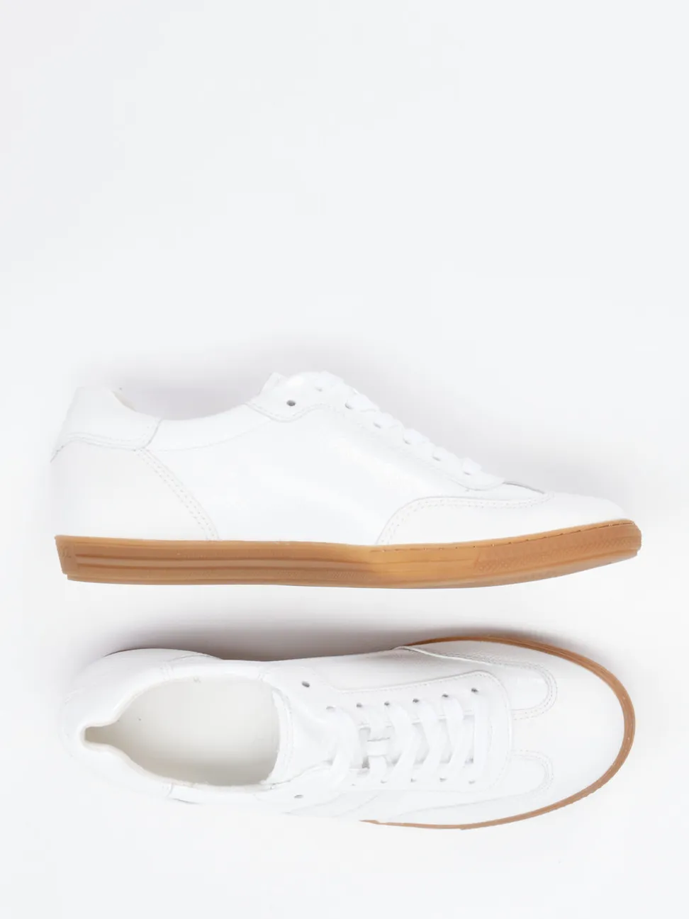 Paul Green – Sneaker aus Lackleder in Weiß