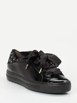 Paul Green – Sneaker aus Lackleder Schwarz