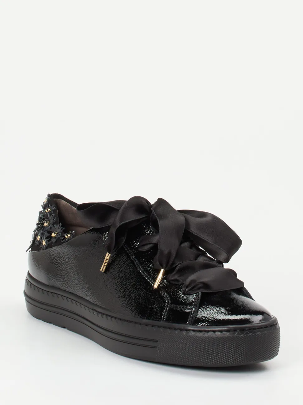 Paul Green – Sneaker aus Lackleder Schwarz