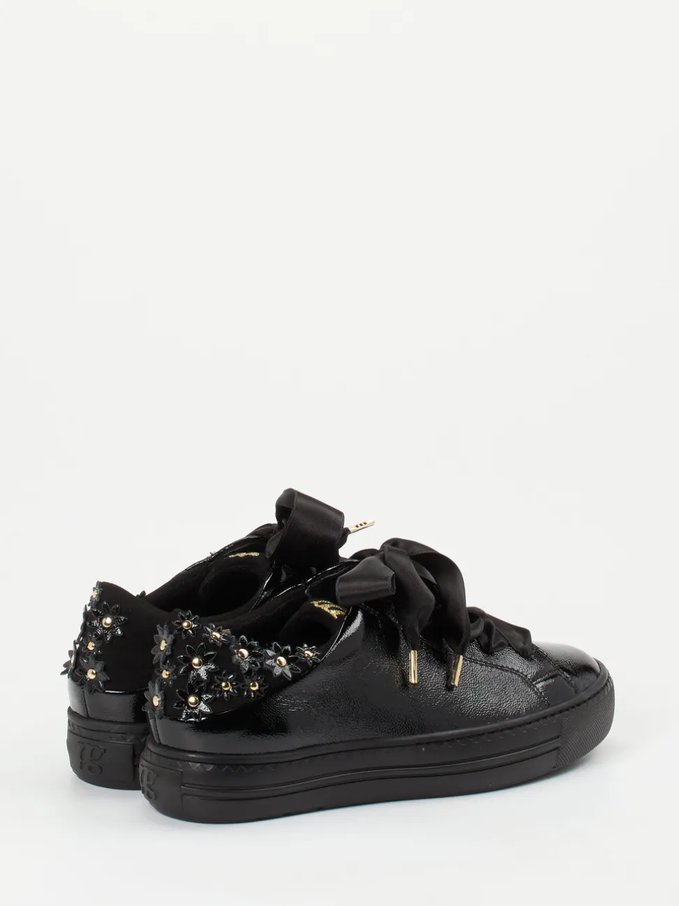 Paul Green – Sneaker aus Lackleder Schwarz