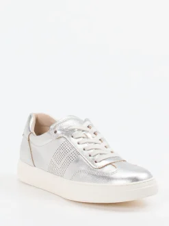 Paul Green – Sneaker aus Metallicleder silber