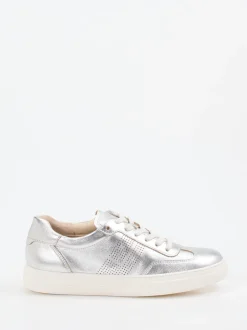 Paul Green – Sneaker aus Metallicleder silber