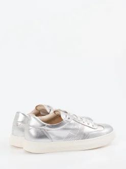 Paul Green – Sneaker aus Metallicleder silber