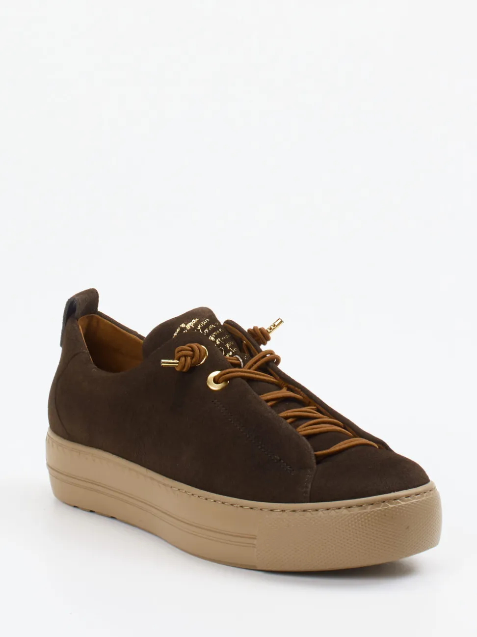 Paul Green – Sneaker aus Nubukleder Dunkelbraun