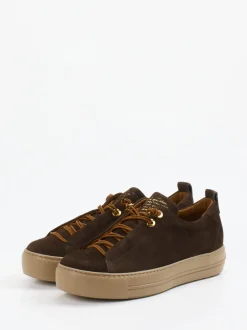 Paul Green – Sneaker aus Nubukleder Dunkelbraun