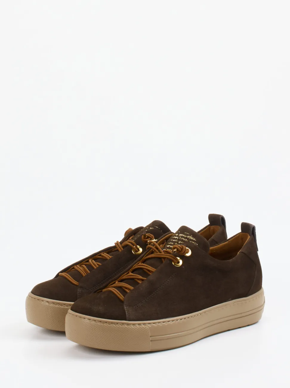 Paul Green – Sneaker aus Nubukleder Dunkelbraun