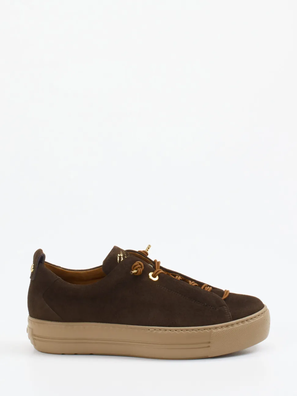 Paul Green – Sneaker aus Nubukleder Dunkelbraun