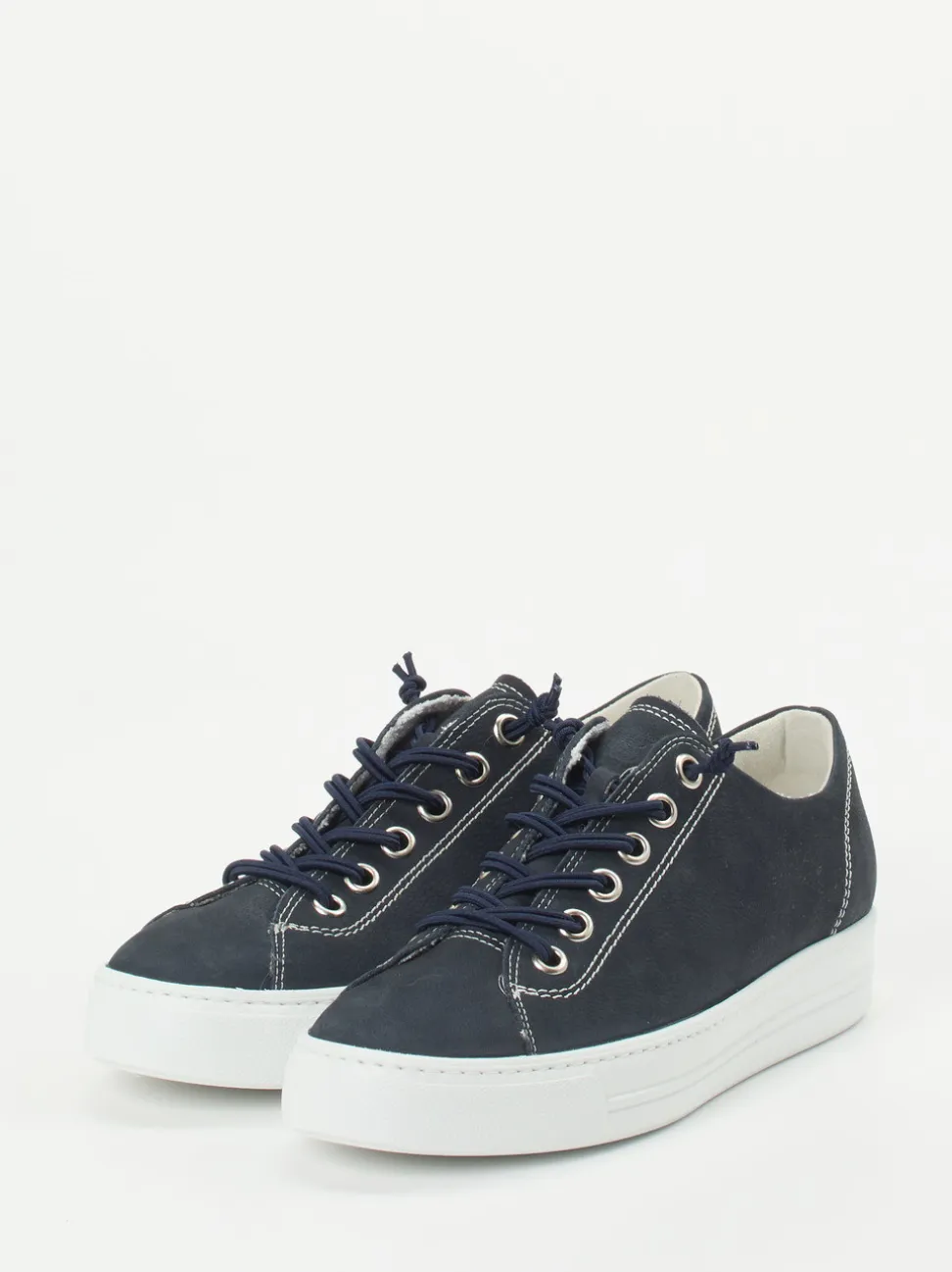Paul Green – Sneaker aus Nubukleder in Dunkelblau