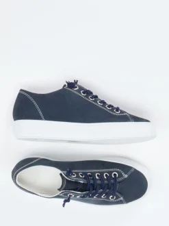 Paul Green – Sneaker aus Nubukleder in Dunkelblau