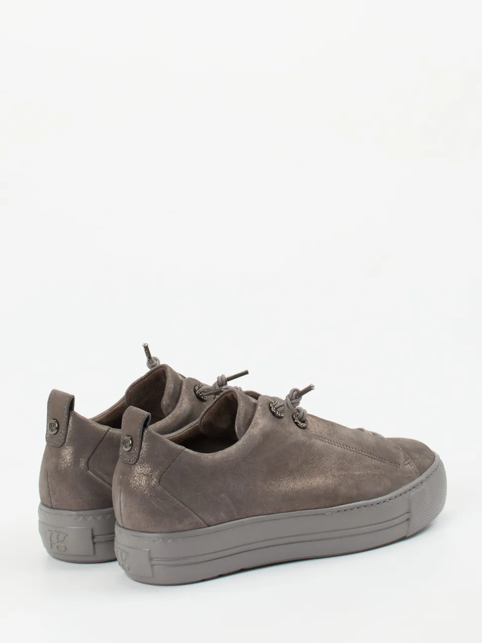 Paul Green – Sneaker aus Nubukleder in Grau