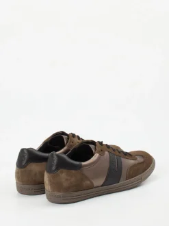 Paul Green – Sneaker aus Velours- und Metallicleder braun