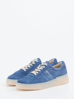 Paul Green – Sneaker aus Veloursleder jeansblau
