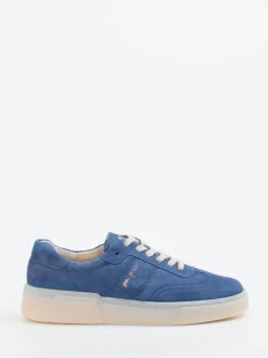 Paul Green – Sneaker aus Veloursleder jeansblau