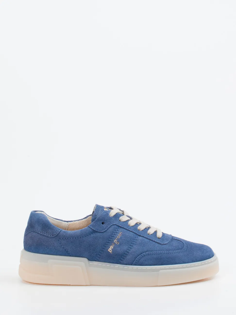 Paul Green – Sneaker aus Veloursleder jeansblau