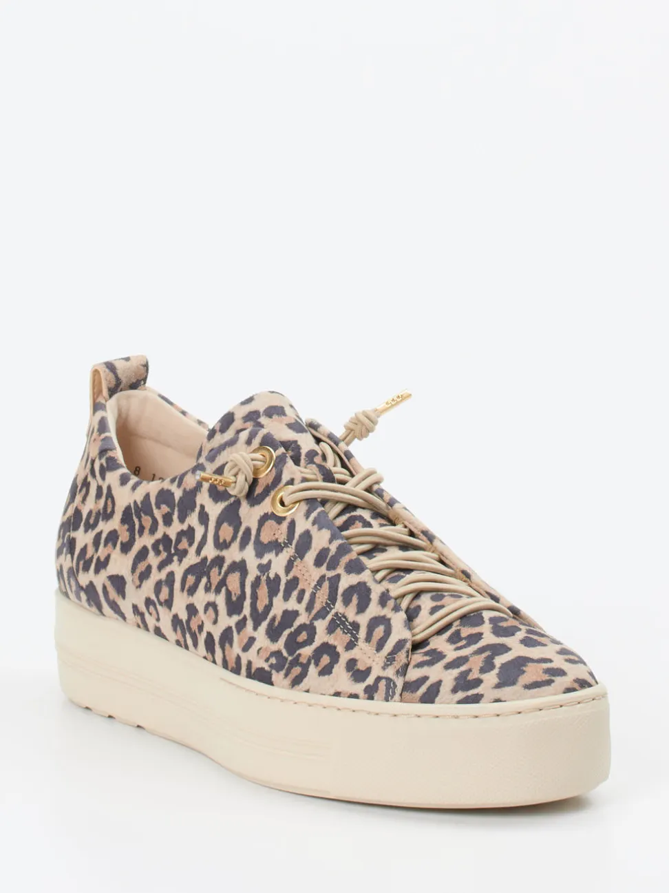 Paul Green – Sneaker aus Veloursleder mit Leoprint