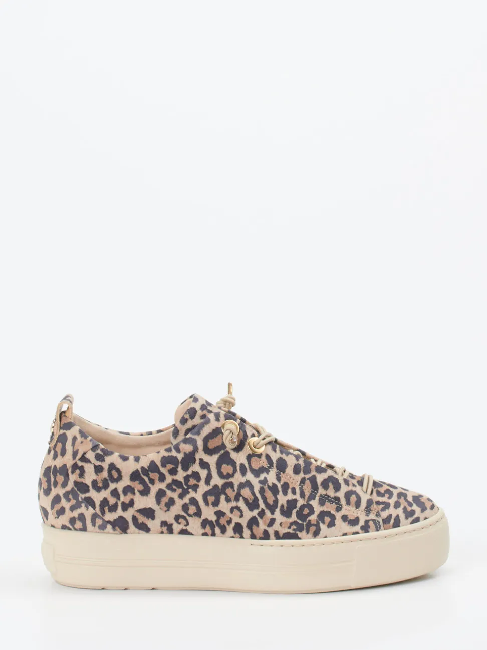 Paul Green – Sneaker aus Veloursleder mit Leoprint