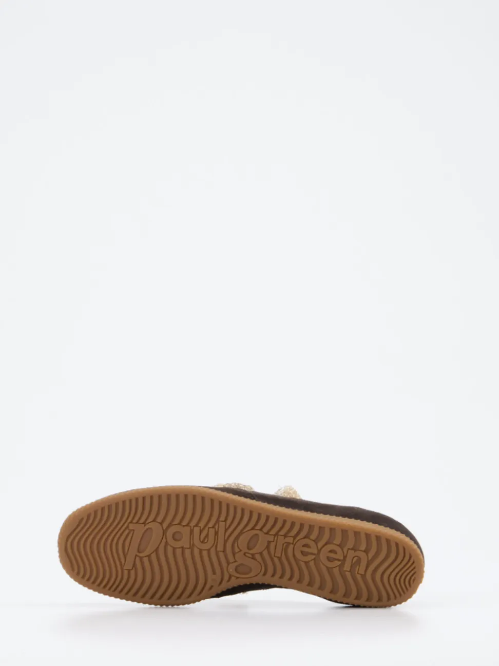 Paul Green – Sneaker aus Velour- und Glattleder braun