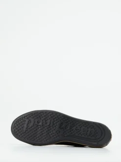 Paul Green – Sneaker aus Veloursleder in Schwarz-Gold