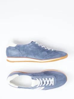 Paul Green – Sneaker aus Veloursleder Jeansblau