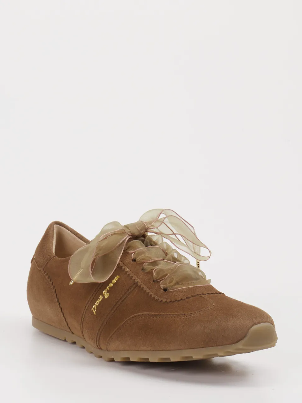 Paul Green – Sneaker aus Veloursleder in Braun