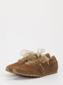 Paul Green – Sneaker aus Veloursleder in Braun