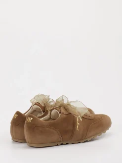 Paul Green – Sneaker aus Veloursleder in Braun