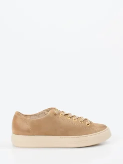 Paul Green – Sneaker aus Veloursleder Sandbeige