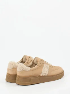 Paul Green – Sneaker aus Veloursleder beigebraun