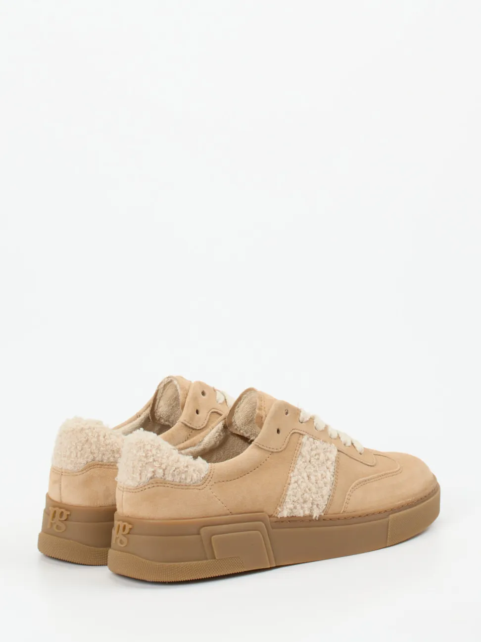 Paul Green – Sneaker aus Veloursleder beigebraun