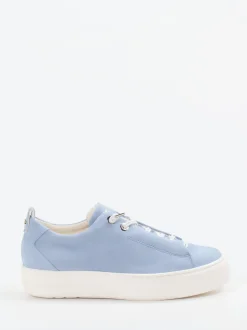 Paul Green – Sneaker aus Veloursleder Pastellblau