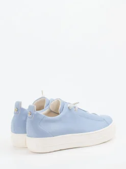 Paul Green – Sneaker aus Veloursleder Pastellblau