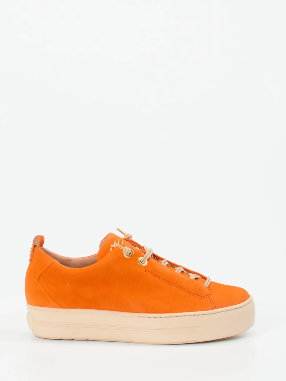 Paul Green – Sneaker aus Veloursleder in Orange