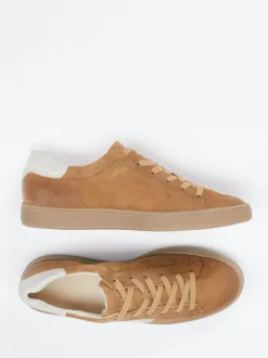 Paul Green – Sneaker aus Veloursleder Cognac