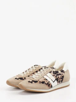Paul Green – Sneaker aus Veloursleder im Animalprint
